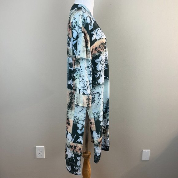 Tolani Kimono Duster Cardigan OS Grace Floral Tropical Multicolor Lightweight - Picture 4 of 10